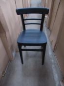 4 x Espresso black stain side chairs