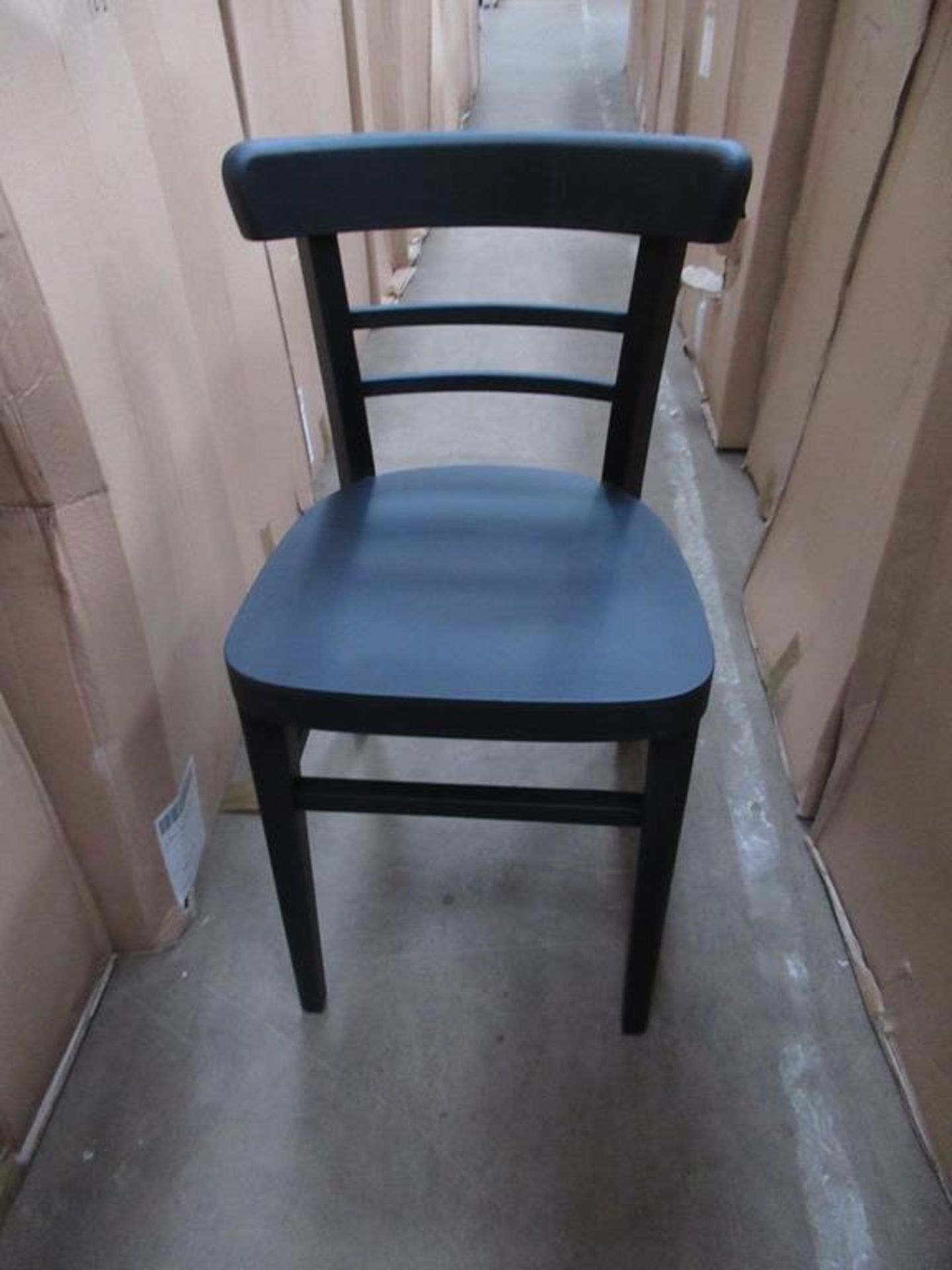 4 x Espresso black stain side chairs