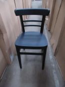 4 x Espresso black stain side chairs