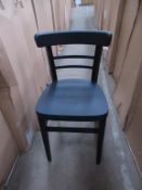 4 x Espresso black stain side chairs