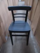 6 x Espresso black stain side chairs
