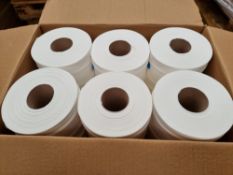PALLET TO CONTAIN 52 x NEW BOXES OF 12 CENTRE FEED TOILET ROLLS (624 ROLLS TOTAL). RRP £22 PER BOX