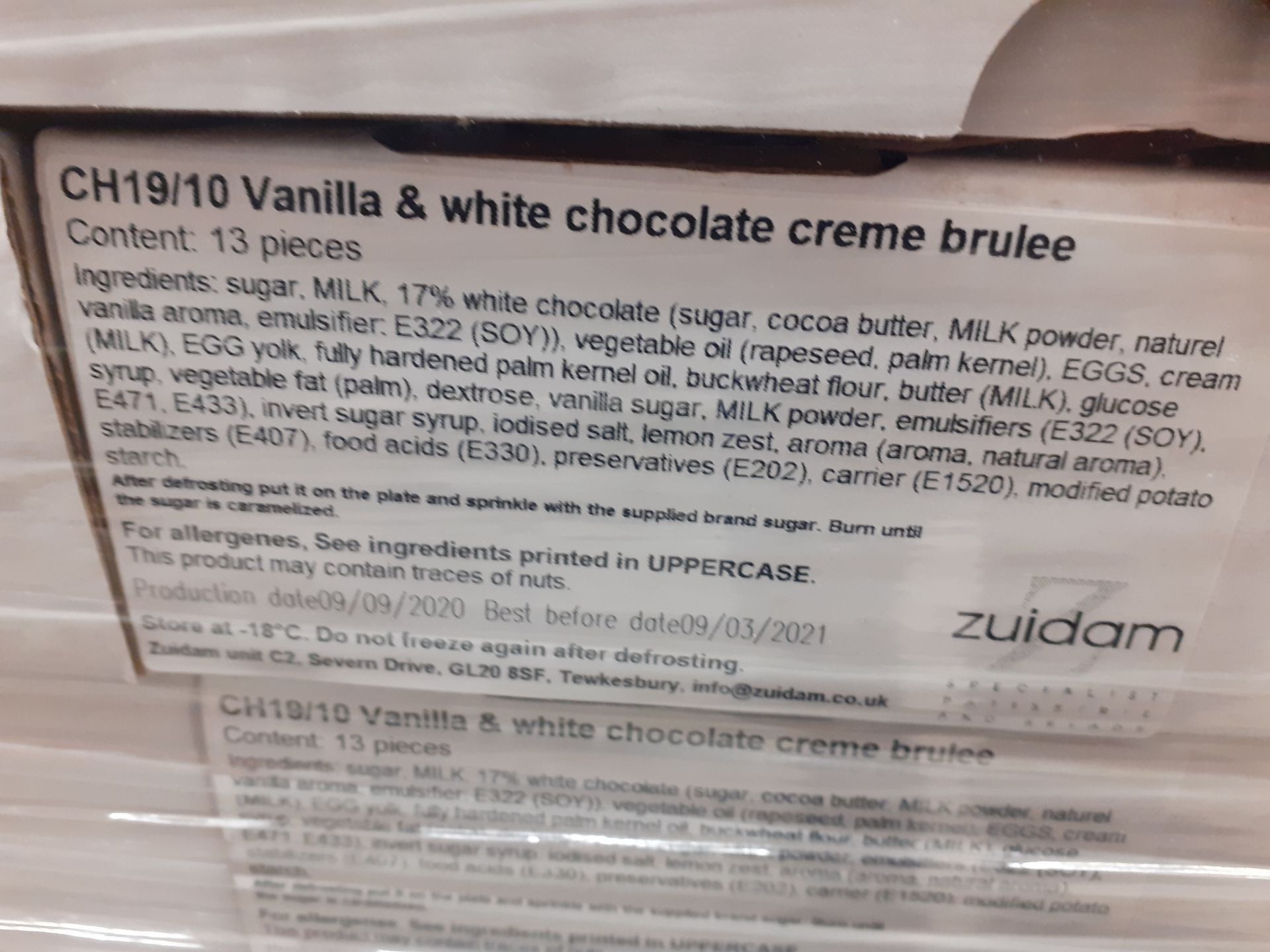 200 x CH19/10 Vanilla & white chocolate creme brul - Image 3 of 3