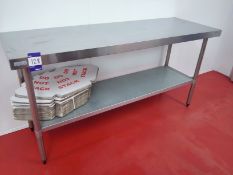 Stainless steel Food Preparation Table, 1800mm