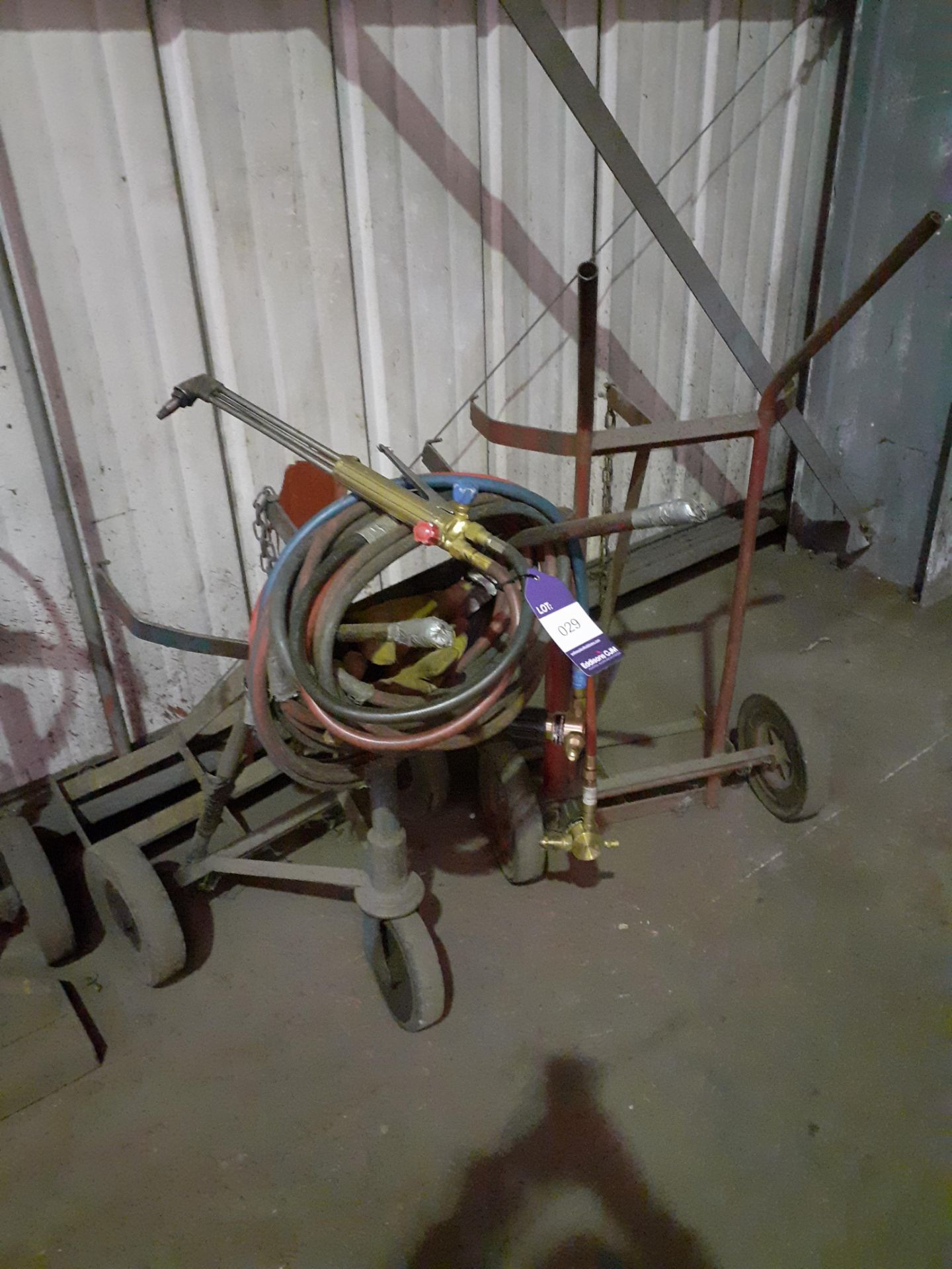 Oxy Acetylene Cutting Set with 2 Bottle Trolleys