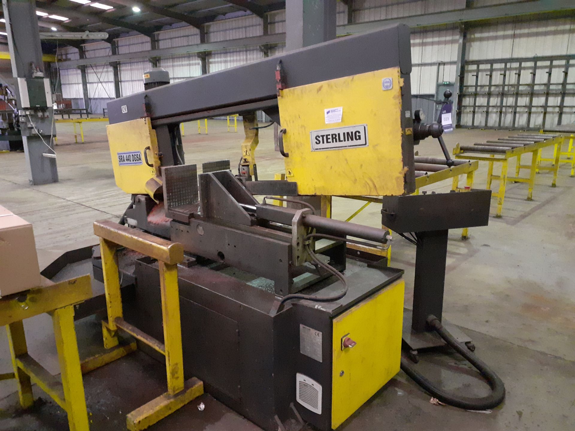 Sterling SRA 440 DGSA Horizontal Bandsaw, Machine No. 151007 (2015) with Roller Feed & Take Off