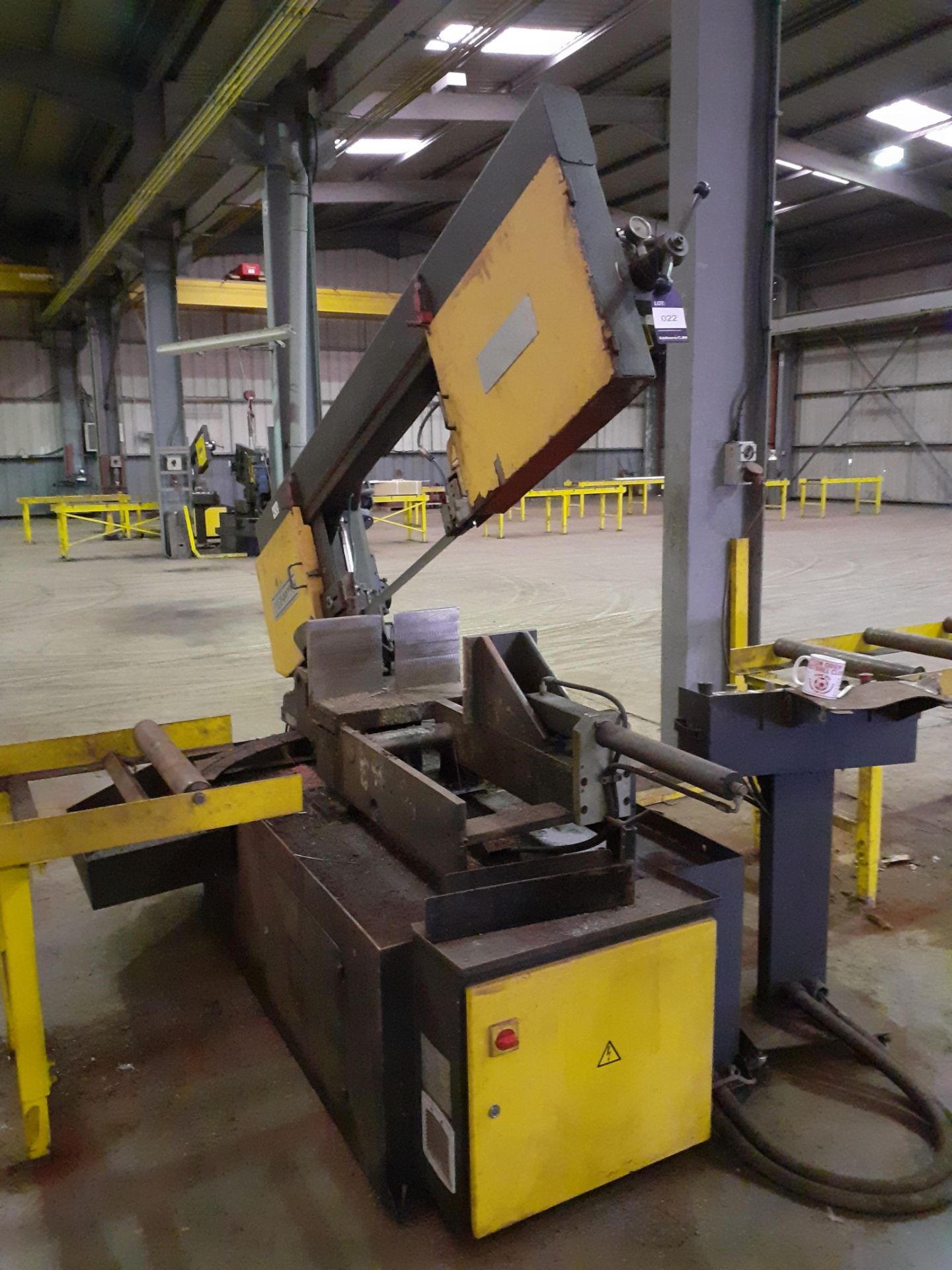 Sterling BMSY 440DGH Horizontal Bandsaw, Machine No. 110504 (2011) with Roller Feed & Take Off