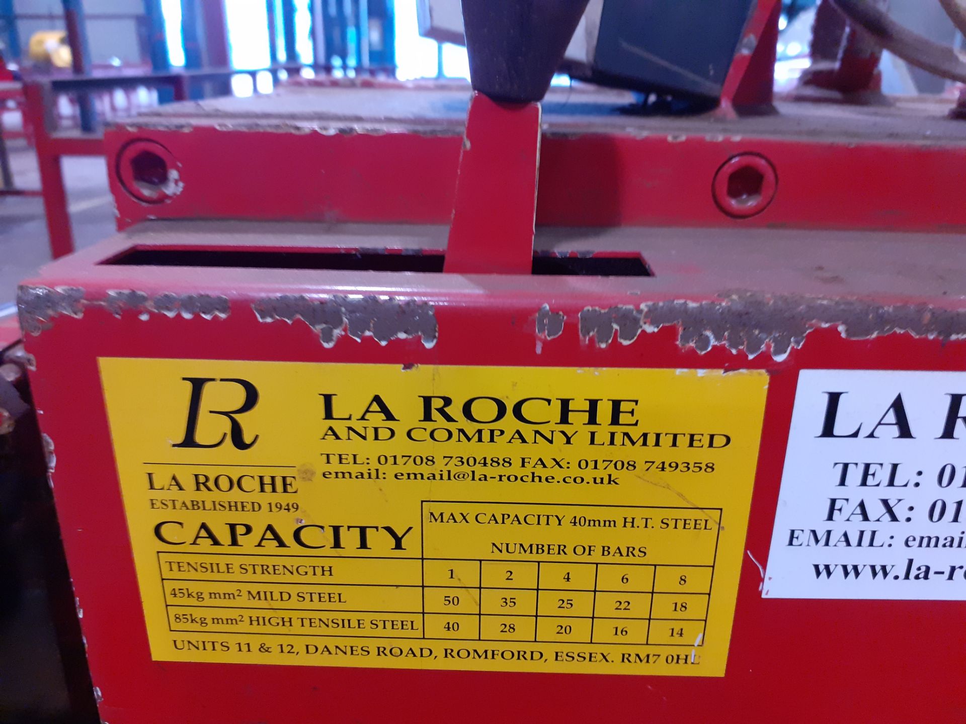 La Rocher LRC50 Rebar Cropping Line, Machine No. 5621 LRC50 400v 50Hz with Roller Feed Table, 9000mm - Image 6 of 6