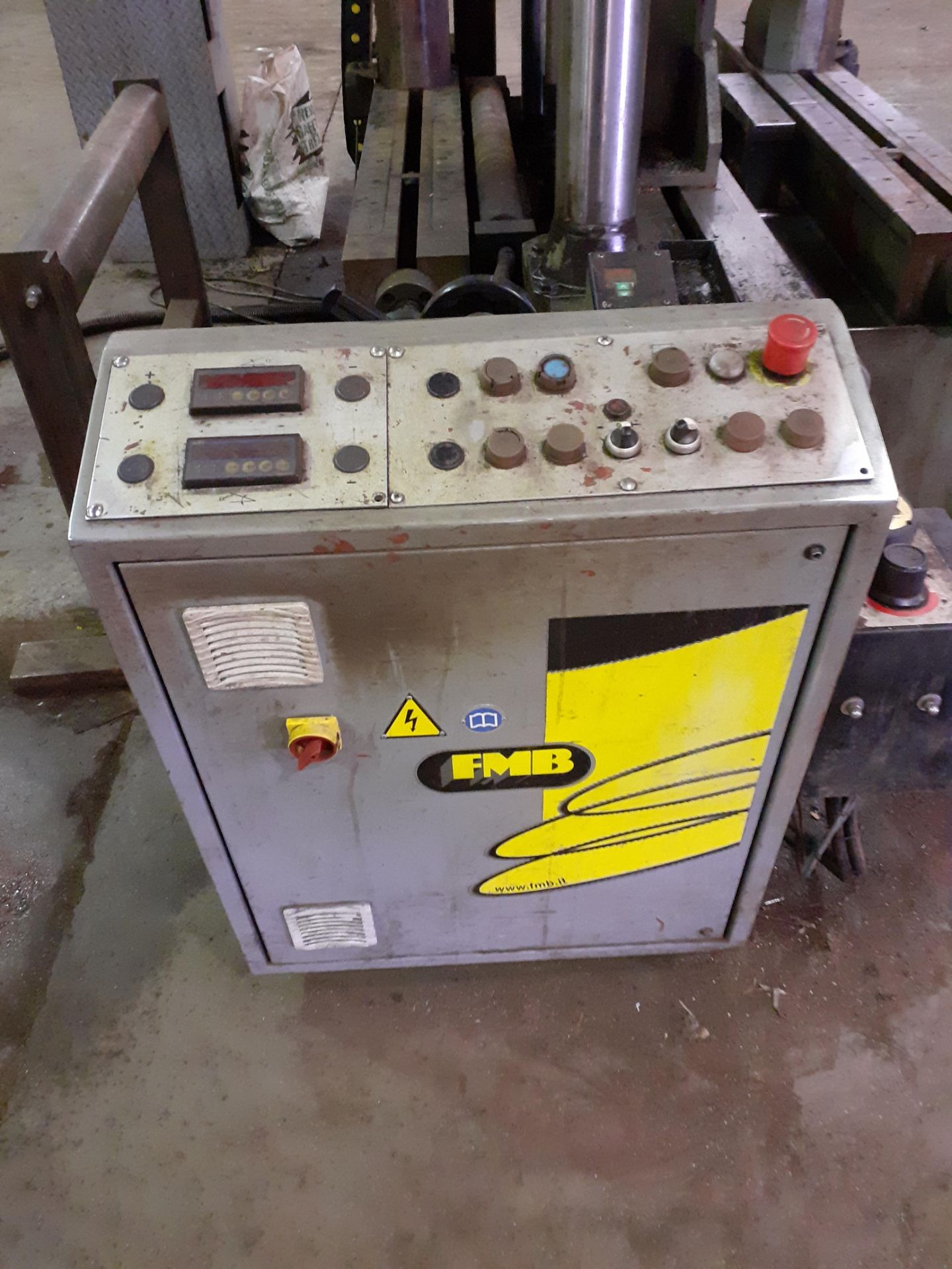 FMB Oluimpus3 Semi Aut Power Horizontal Bandsaw, Serial number P00105 (2010) with Powered Roller - Image 3 of 10