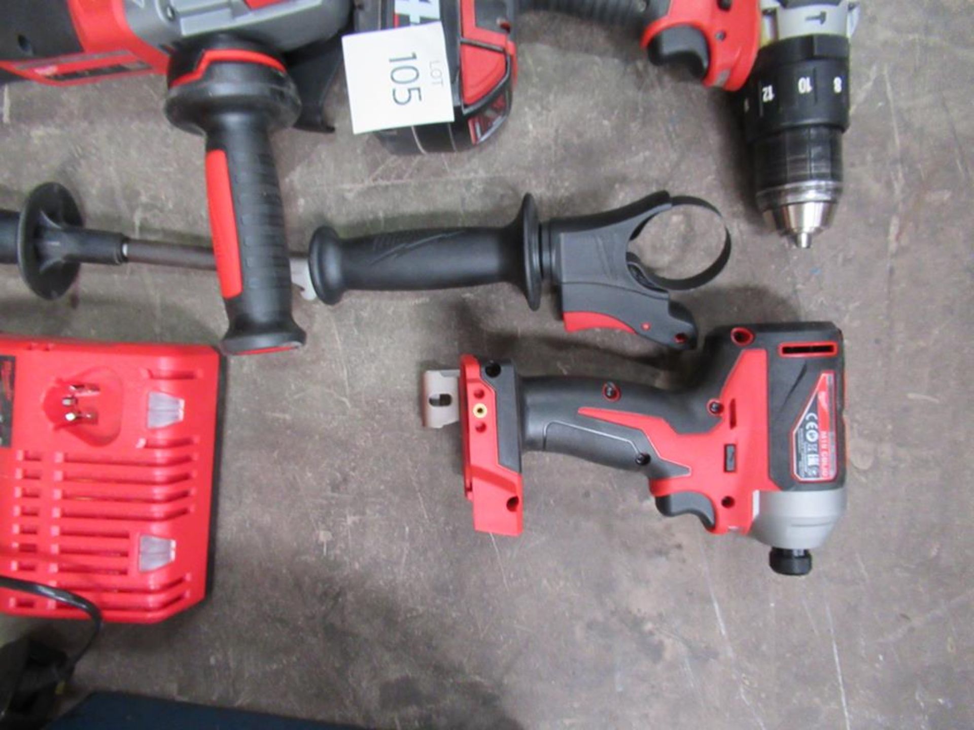 Milwake Cordless Power Tools to include 2 x drill and angle grinder, 1 x battery and charger - Image 4 of 5