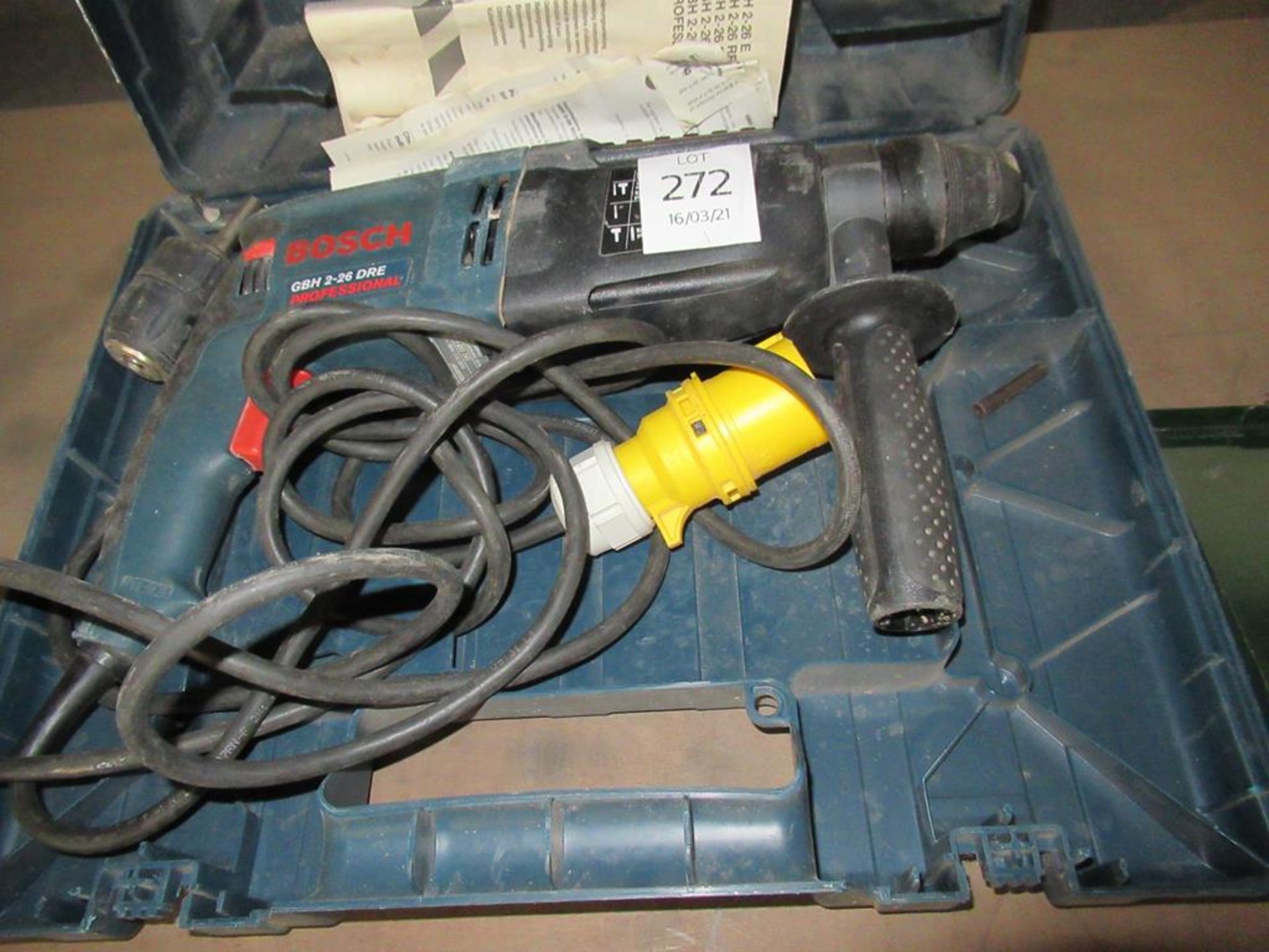 Bosch GBH 2-26 DRE rotary hammer drill in case (110V)