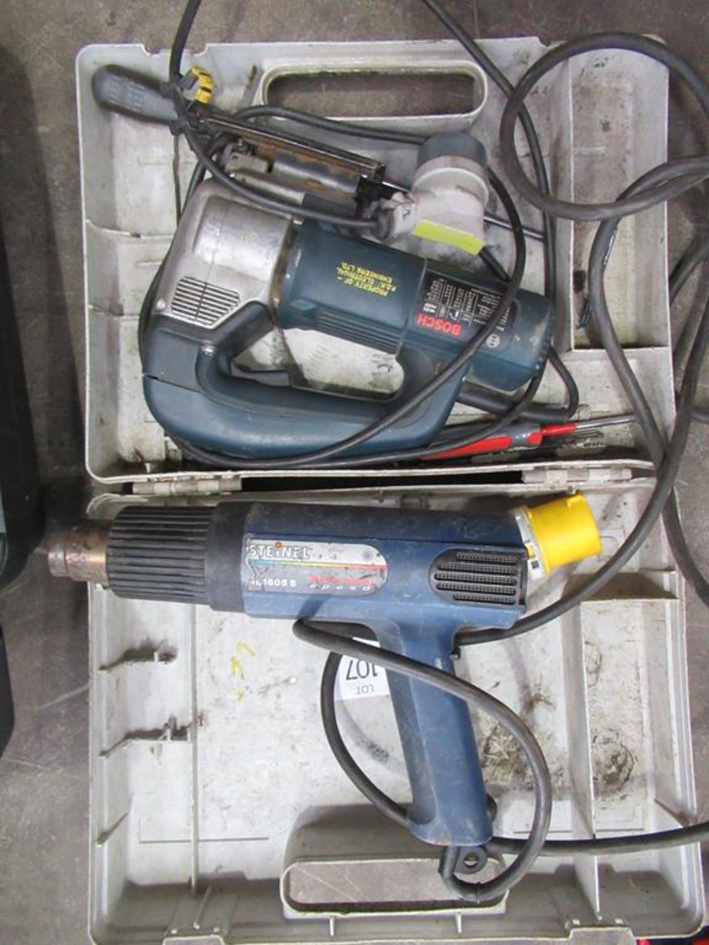 Bosch Jigsaw and Steinel Heat Gun 110V