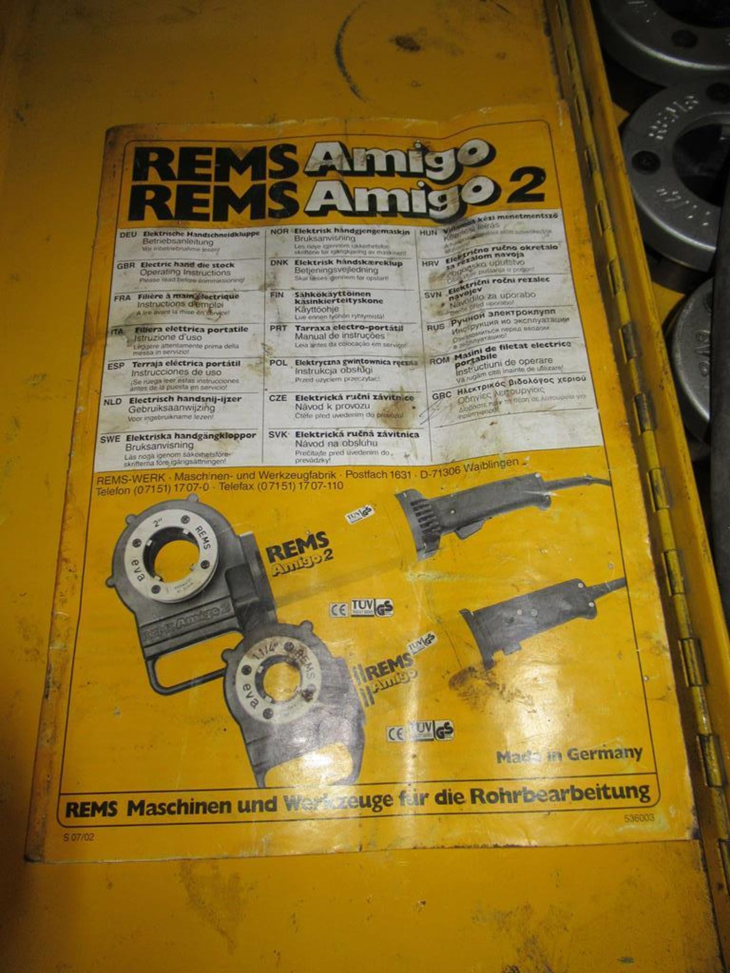 Rems Amigo 2 electric die stock in case (110V) - Image 4 of 5