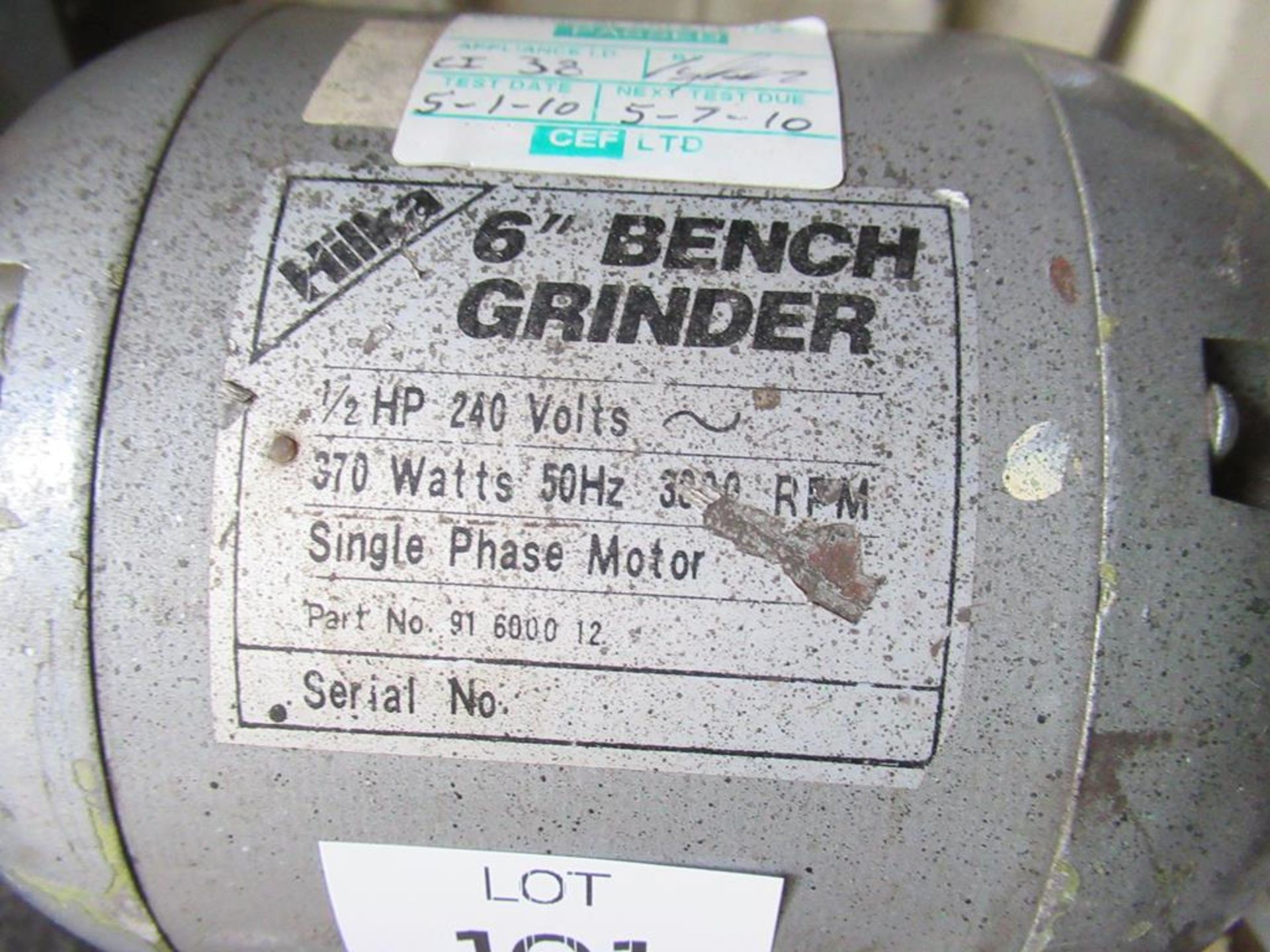 Hilka 6" Bench Grinder 240V - Image 2 of 4