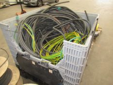 Large Qty of assorted used and unused heavy duty cabling