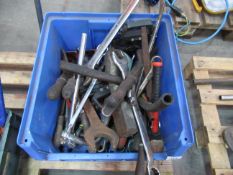 Contents of Plastic Crate to contain various Engineering Hand Tool etc