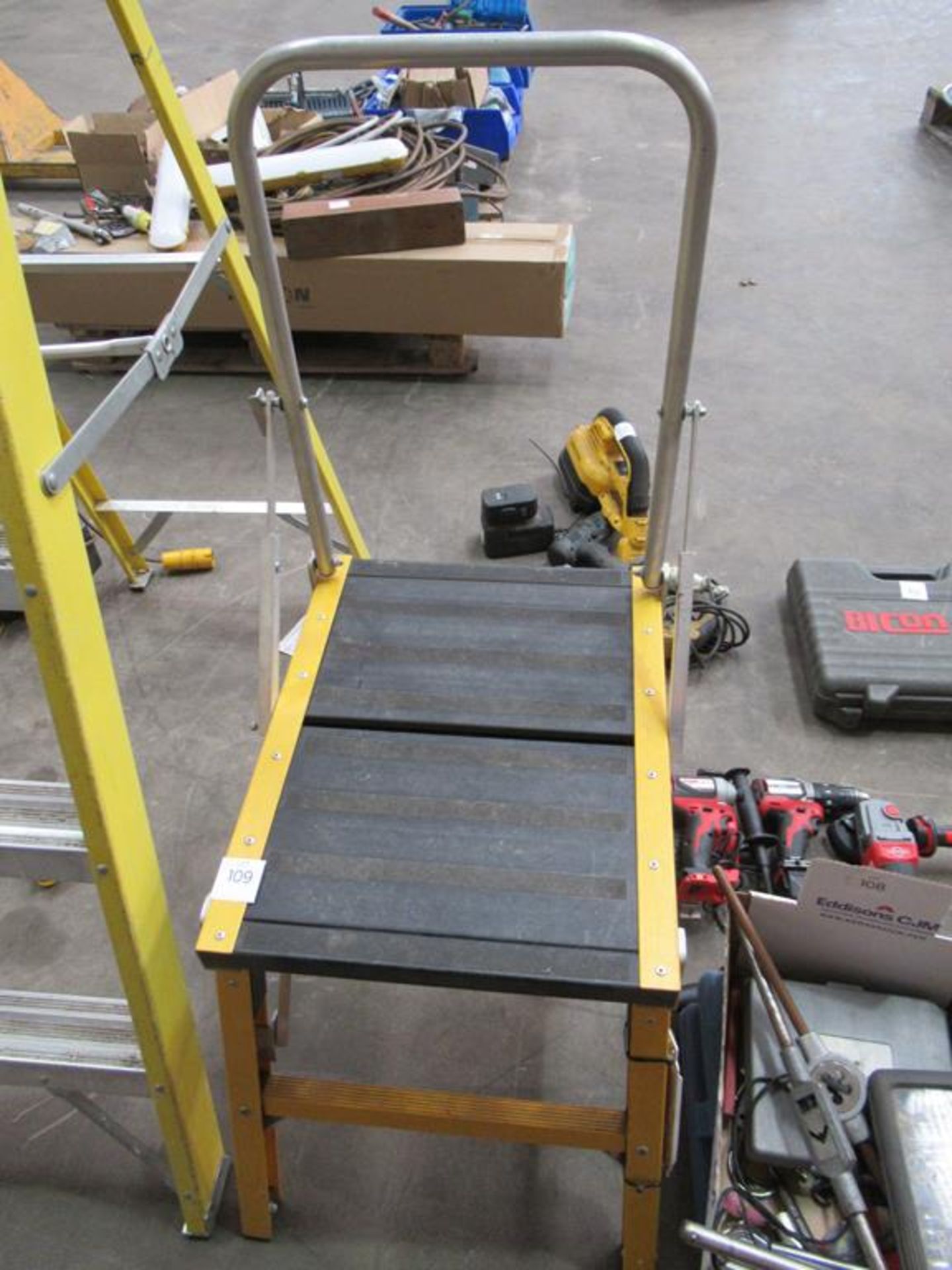 Swingback Step Ladders and Bratts Stepup Work Platform