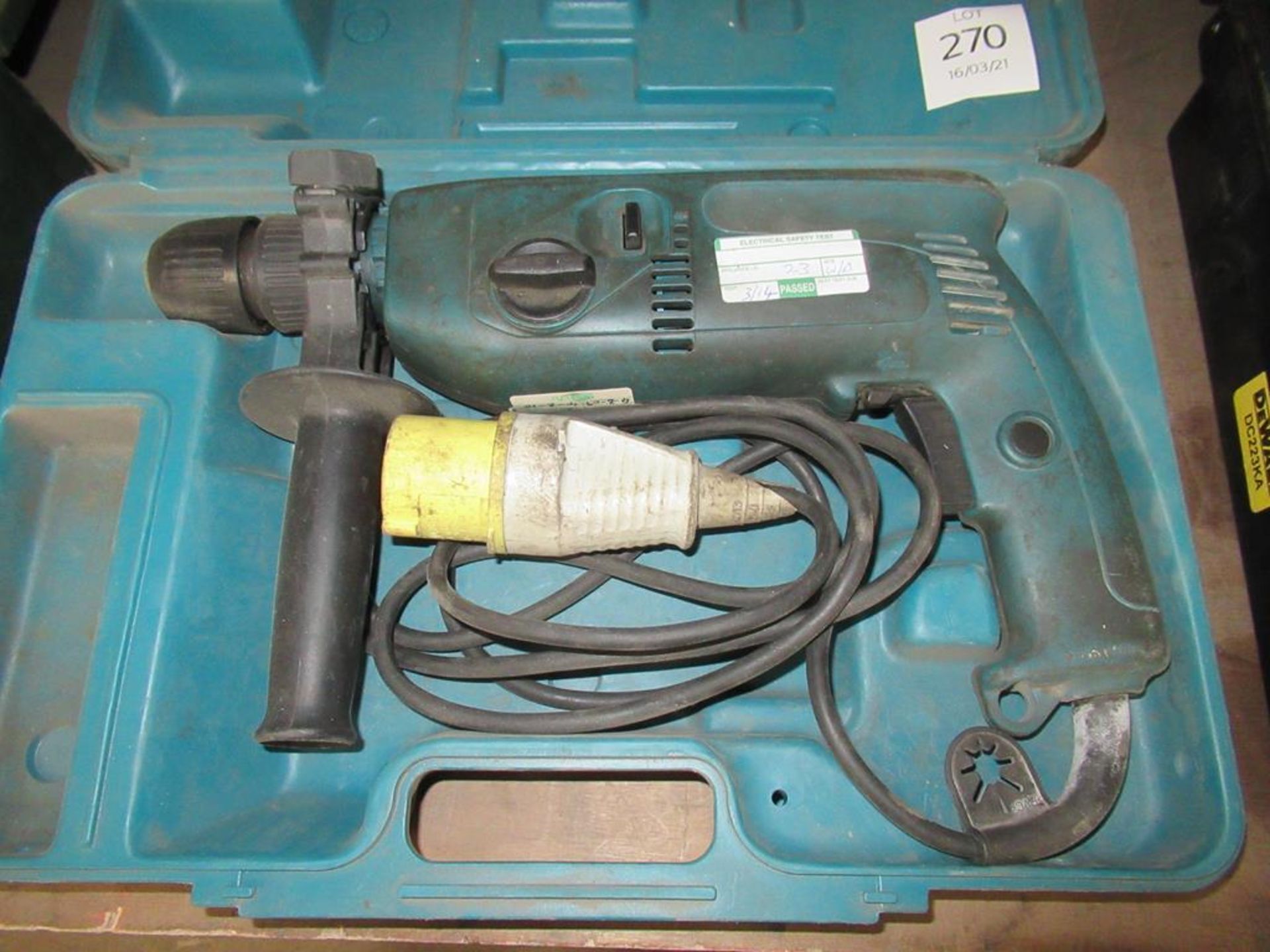 Makita HR2040 hammer drill in case (110V)