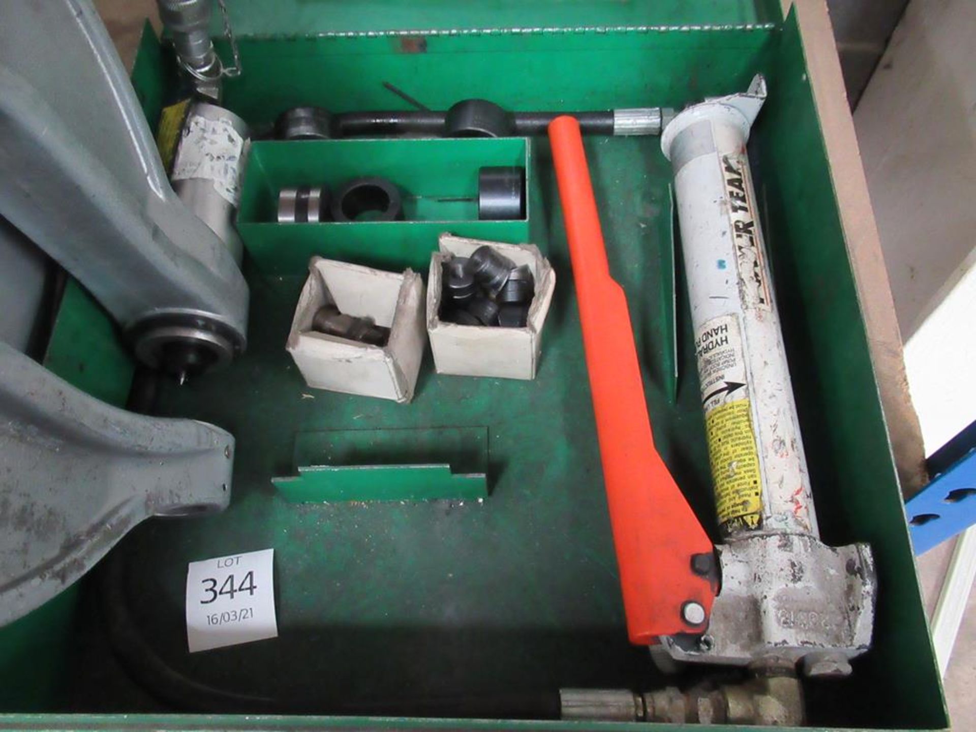 Greenlee 1731 Hydraulic Punch Driver in Steel Box - Image 2 of 2