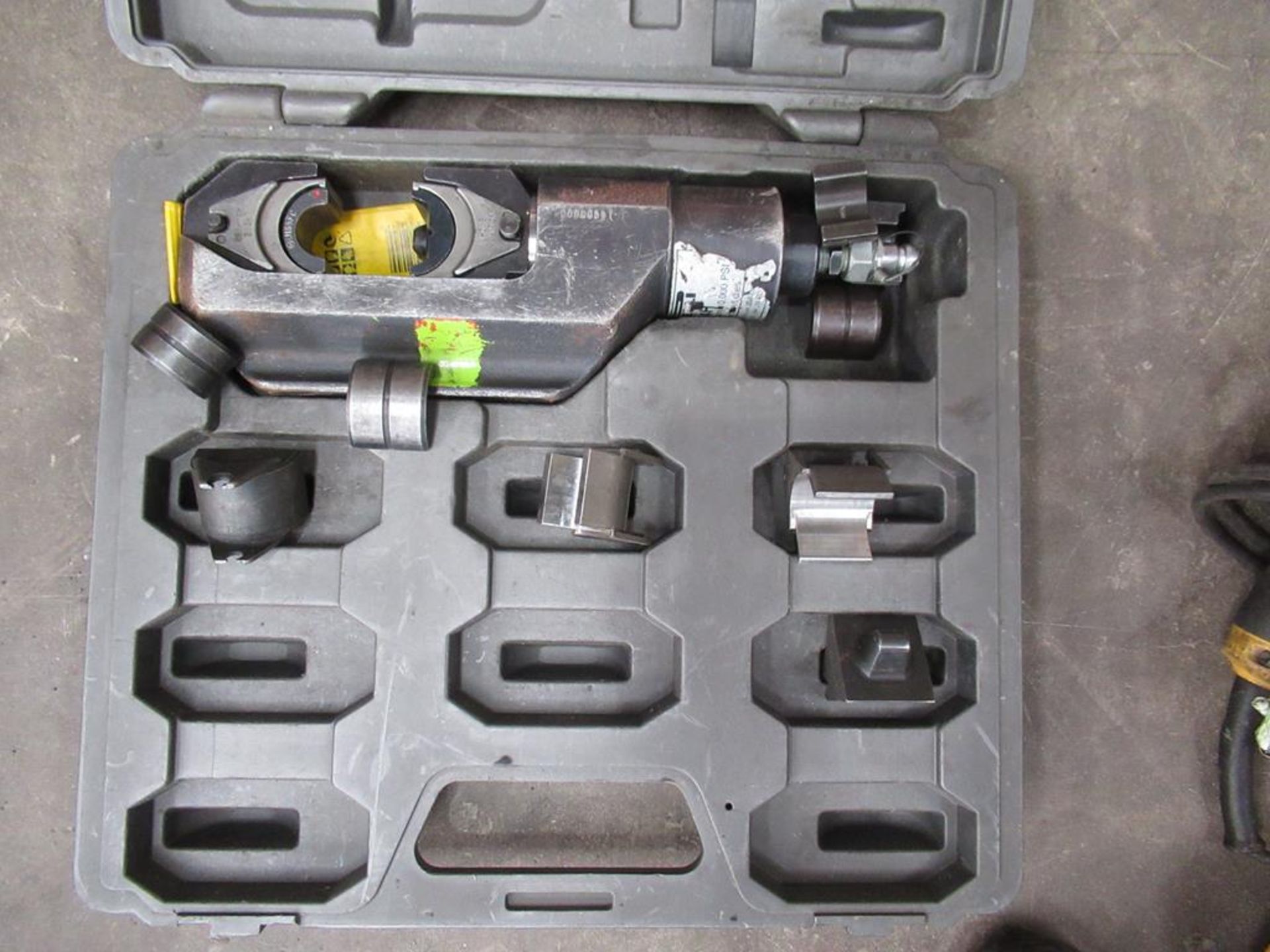 Bicon G144 Hydraulic Crimping Tool with attachments (incomplete)