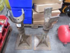 2 Heavy Duty Cable Reel Holders