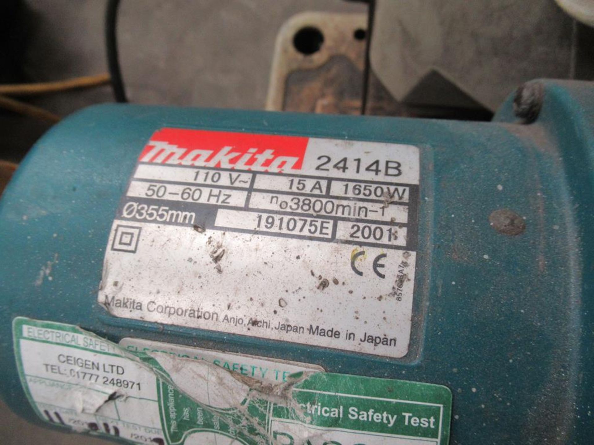 Makita 2414B Chop Saw 110V - Image 3 of 3