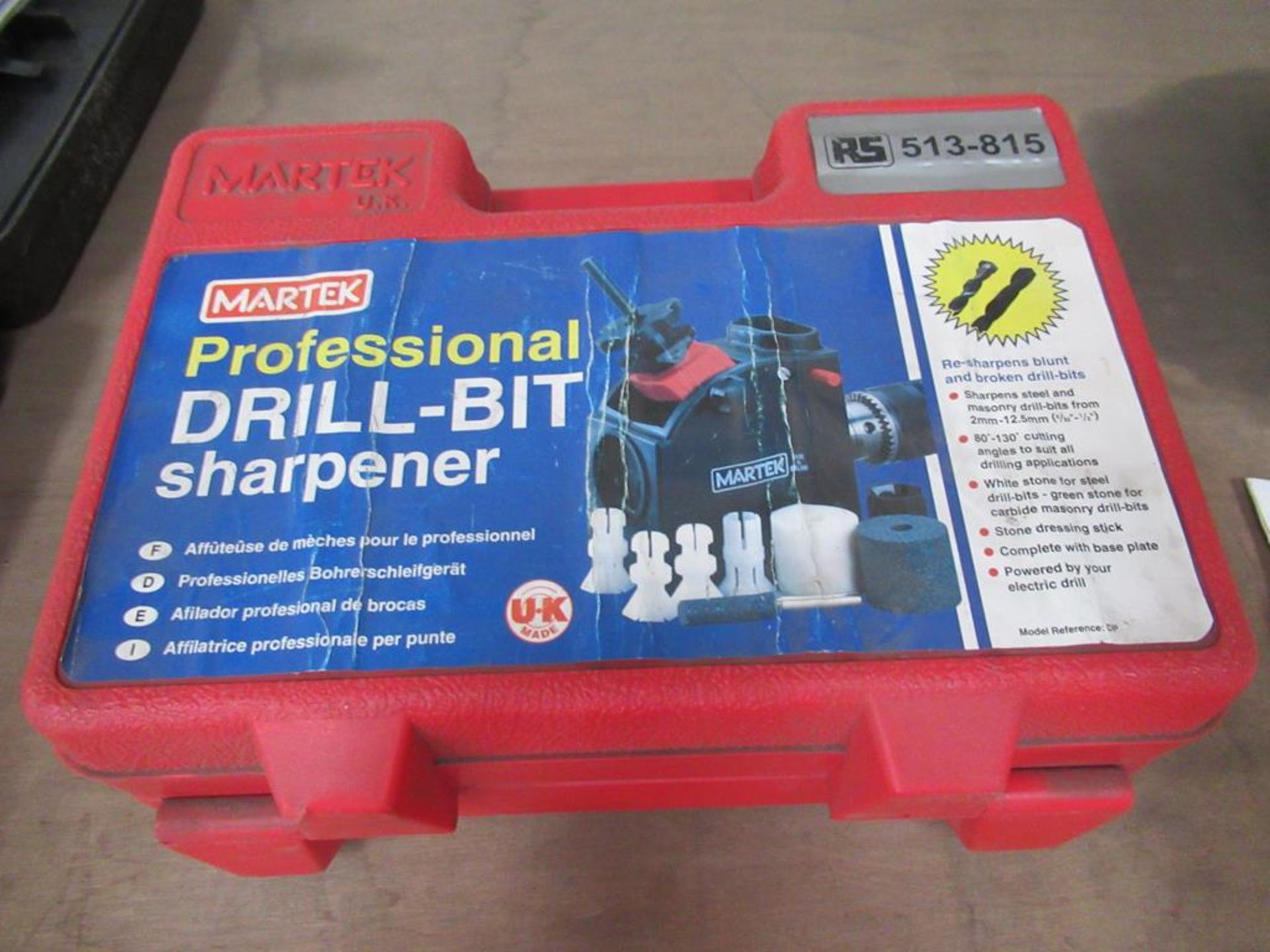 Martek drill bit sharpener in case