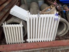 4 Vintage Style Cast Iron Radiators