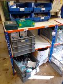 2 Benches & Contents of Various PPE including Masks, Glasses, Gloves, Ear Defenders, First Aid