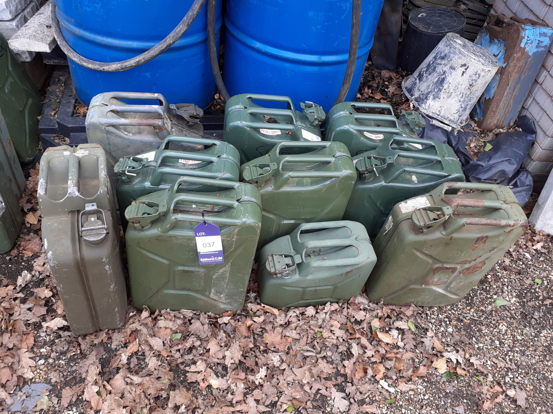 10 Various Jerry Cans