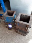 4 x 150mm Concrete Test Cube Moulds