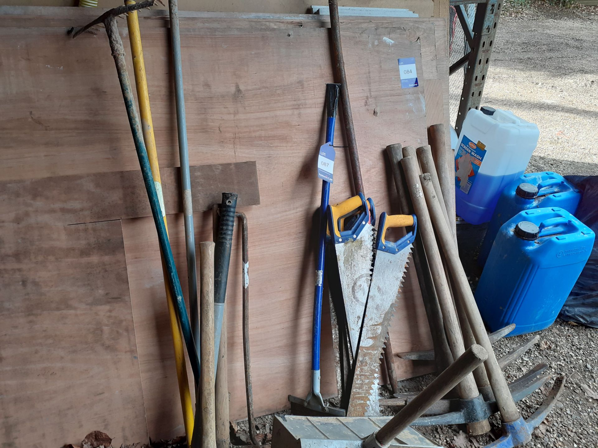 Quantity of Pickaxes, Sledge Hammers, Hod Saws & Crow Bars