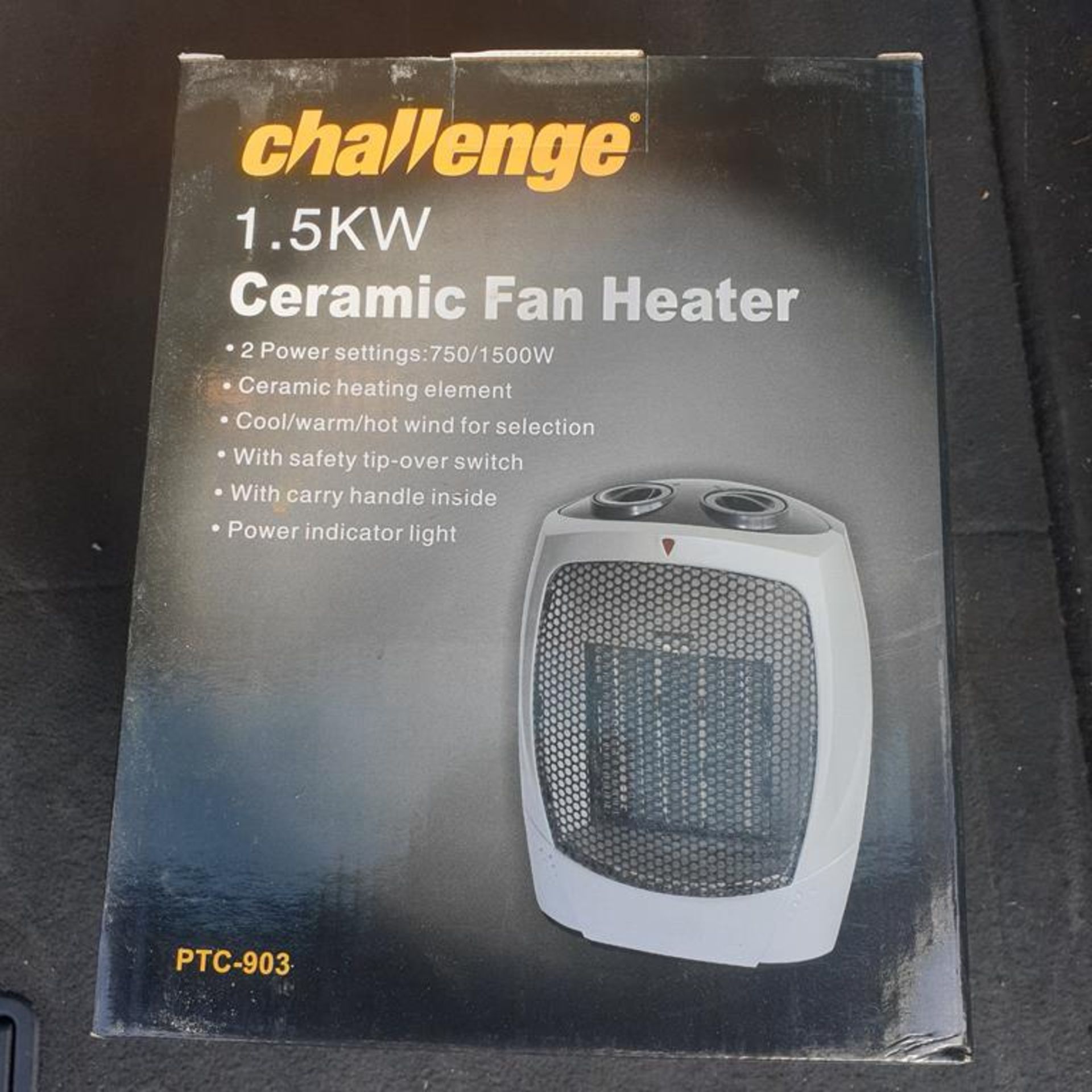 x4 Ceramic Fan Heaters 1.5KW. Brand New