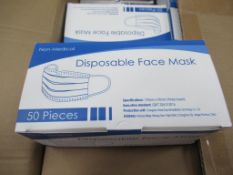 2000PCS of Non-Medical Disposable Three Layer Face Masks