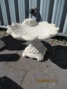 1x Shell Bird Bath – large shell on decorative base