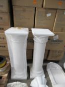 2x Plaster Pillars