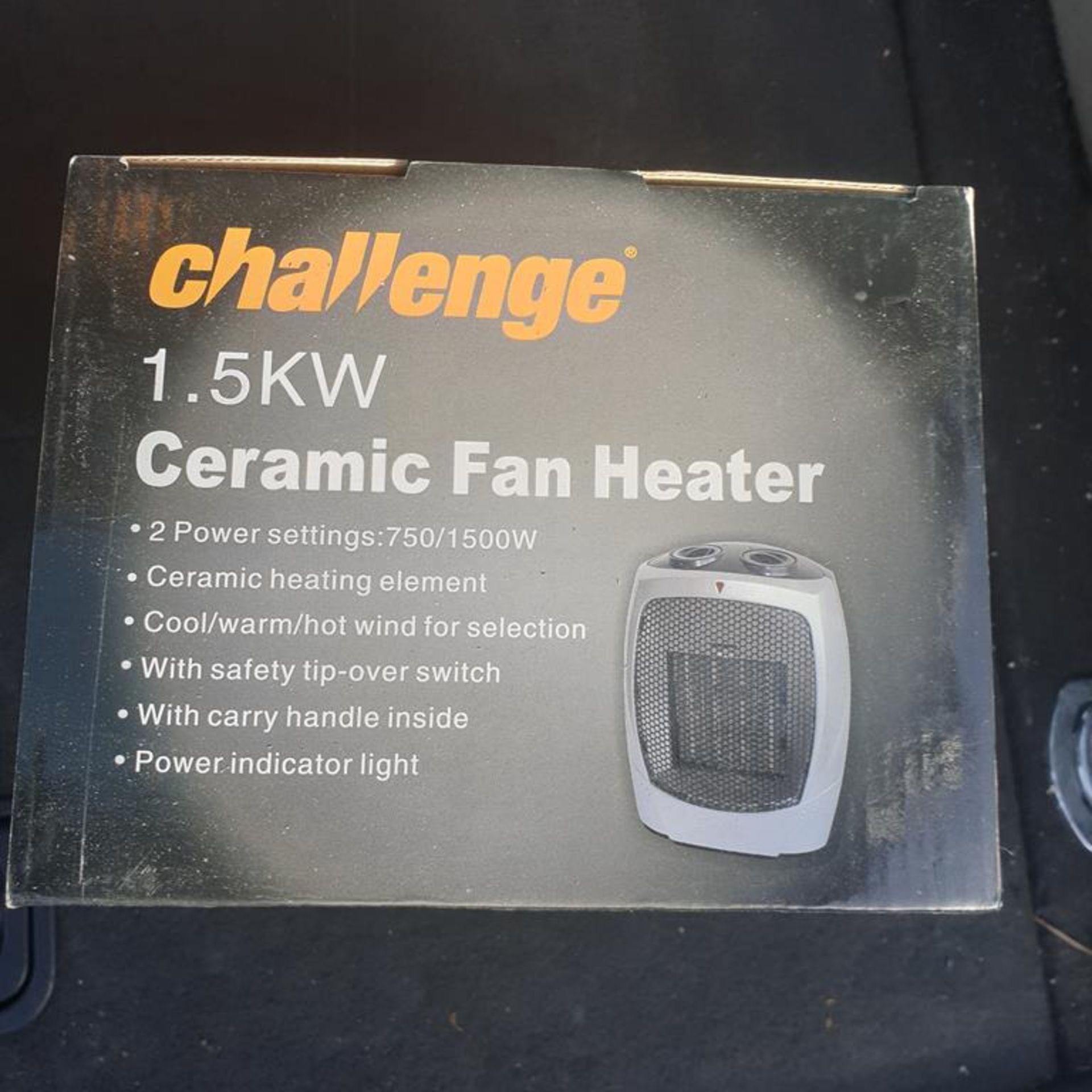 x4 Ceramic Fan Heaters 1.5KW. Brand New - Image 2 of 2