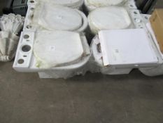 2x Toilet Bases with Soft Close Toilet Lids