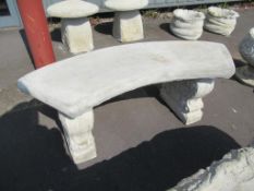 1x Squirrel Seat - curved seat on classic plinths