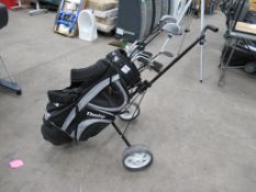 Dunlop Golf Trolley with Various Dunlop Golf Clubs