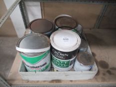 9 Tins of Various Paints
