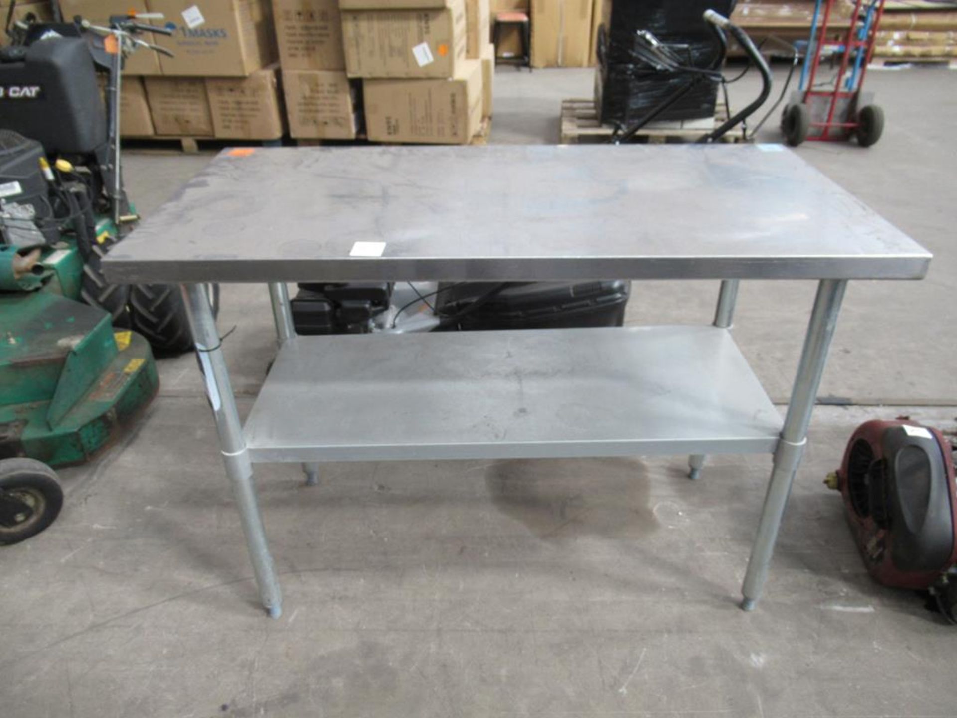 Stainless Steel Two Tier Prep Table