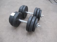 Set of Everlast Dumbbells (4 x 1.5Kg, 6 x 2.5Kg)