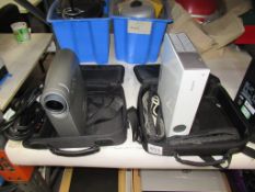 Two Projectors to include Sony VPL- CS5 and In focus LP353 with Cases, Cables/ Leads