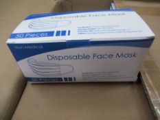 2000PCS of Non-Medical Disposable Three Layer Face Masks