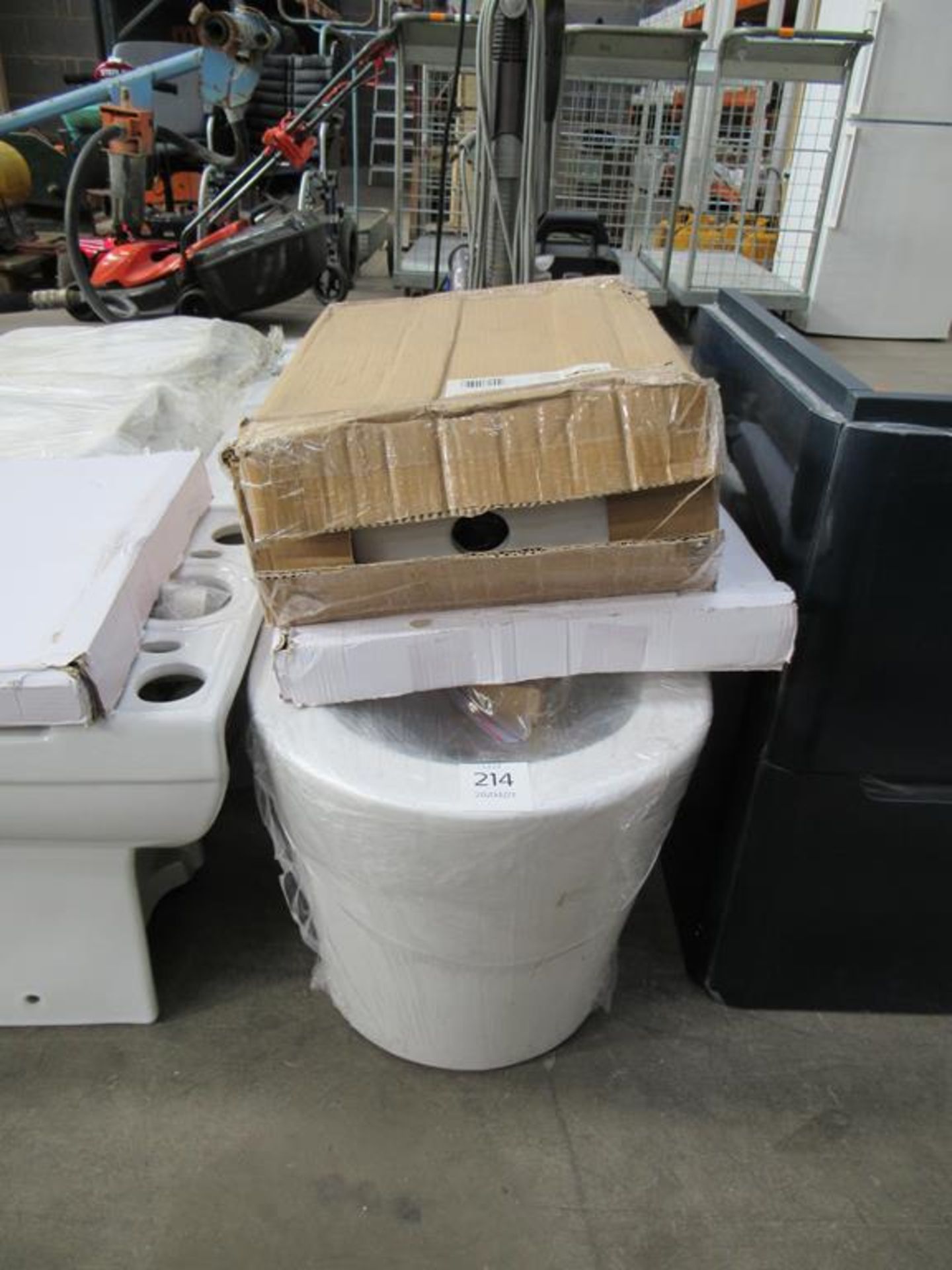 Toilet Base, Cistern and Lid