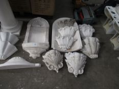 Selection of Plaster Decor (conditions vary)