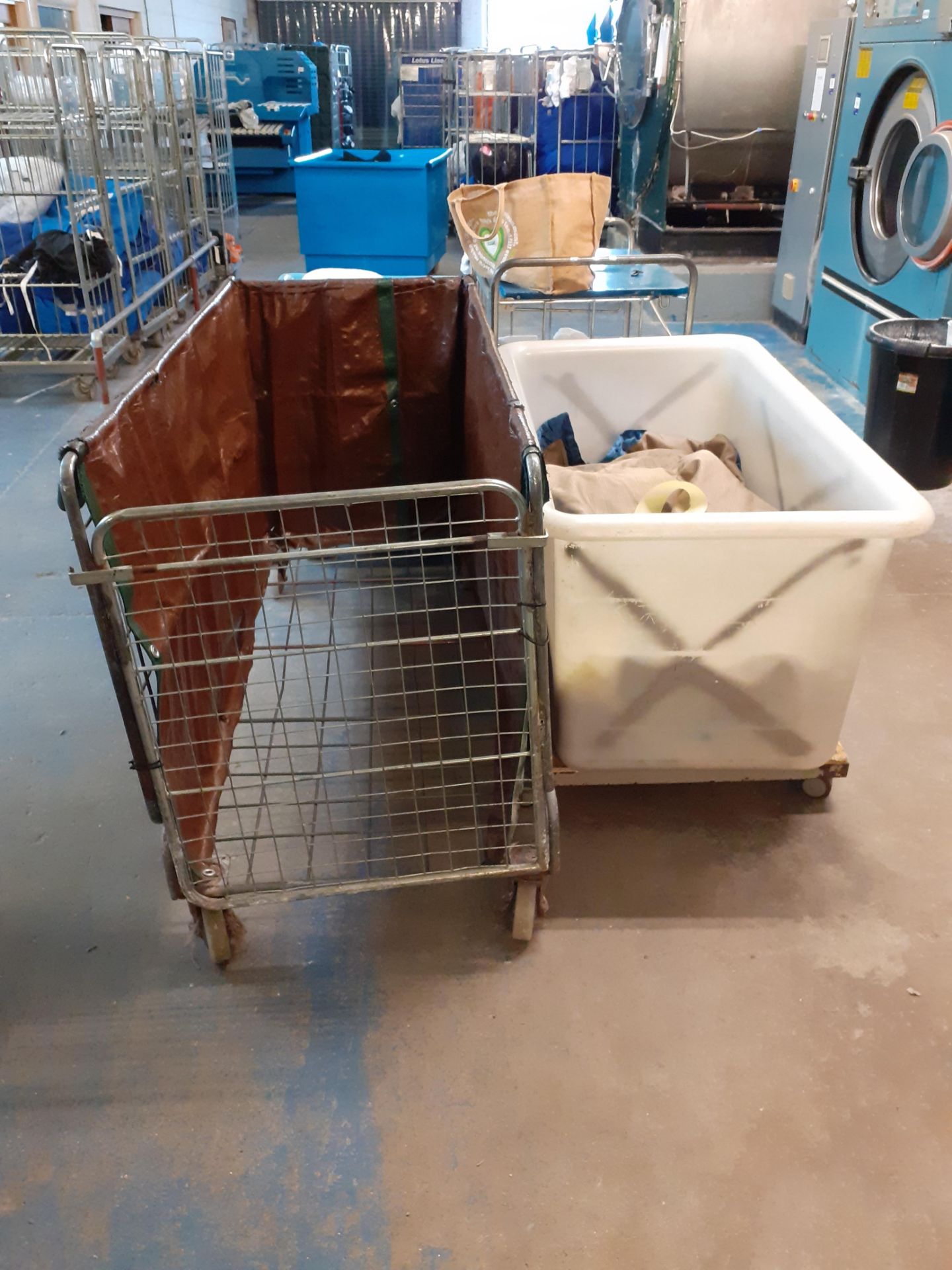 Four Various Laundry Trolleys - Image 2 of 2