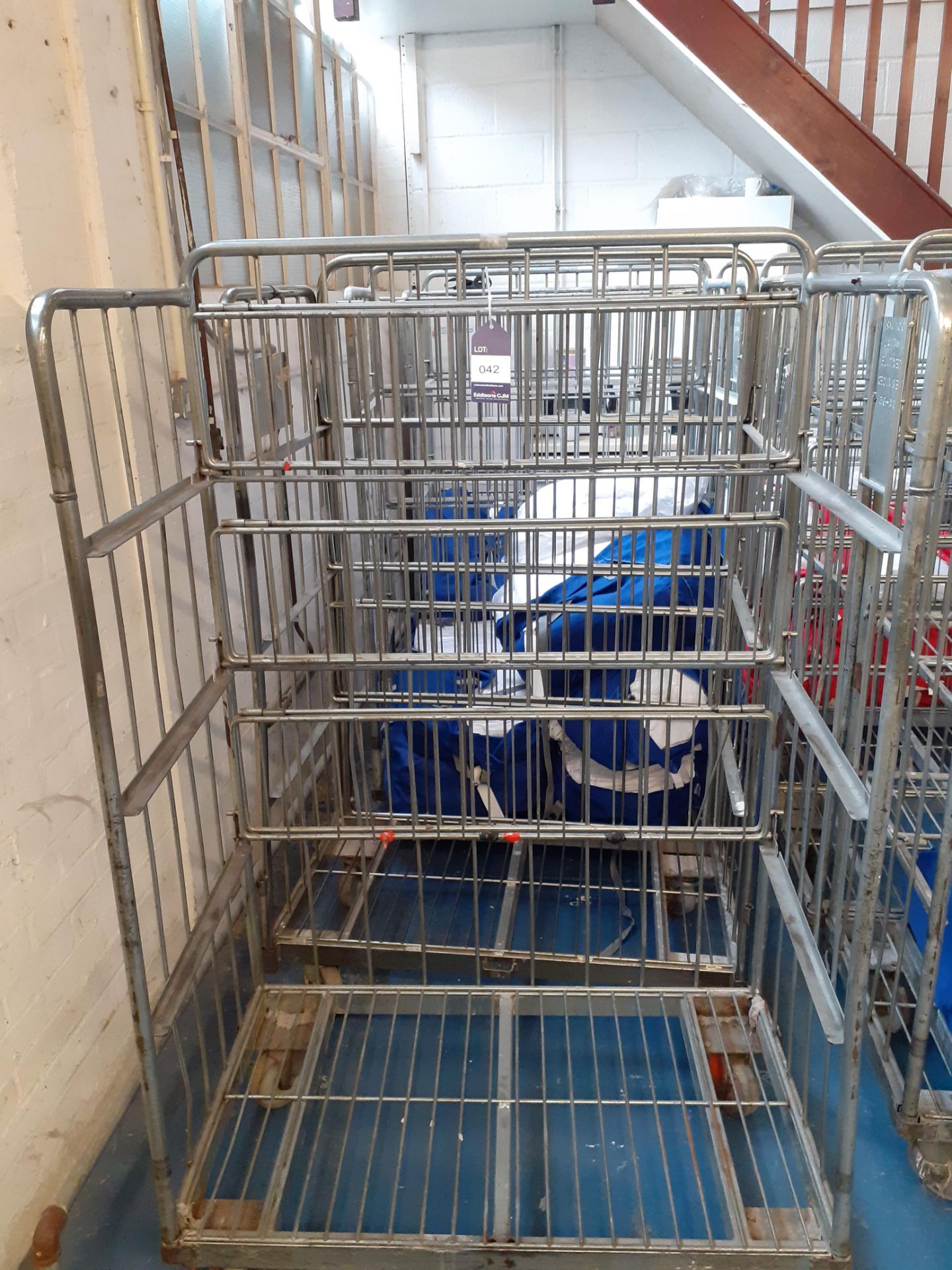 4 Steel Upright Laundry Trolleys