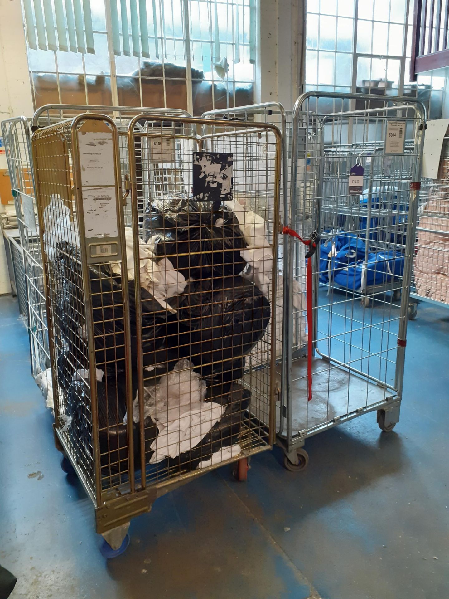 4 Steel Cage Trolleys